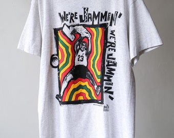 Nike 90’s Vintage Air Michael Jordan Bob Marley  We’re Jammin Tee Made in USA Deadstock