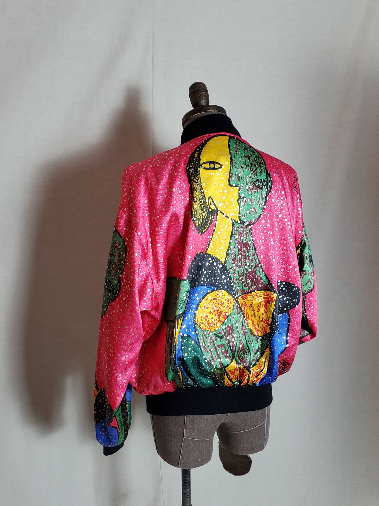 90s Vintage Picasso Souvenir Jacket/ Pink - Etsy