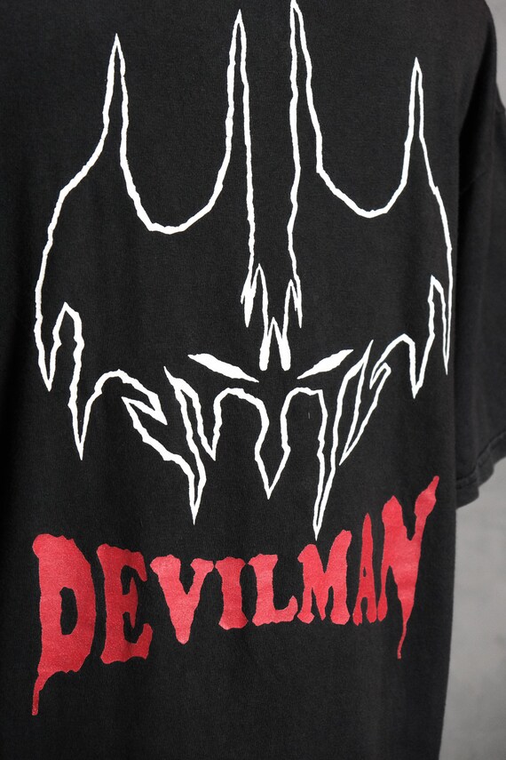 90's Vintage Japanese Anime “devil Man” Tee - Etsy 90's Vintage Japanese Anime “devil Man” Tee - Etsy