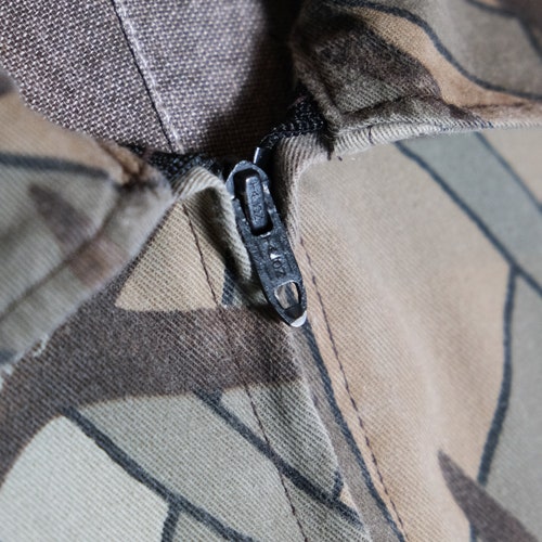 Melton shops Wintermaster Vintage Skyline Camo Zipper Jacket