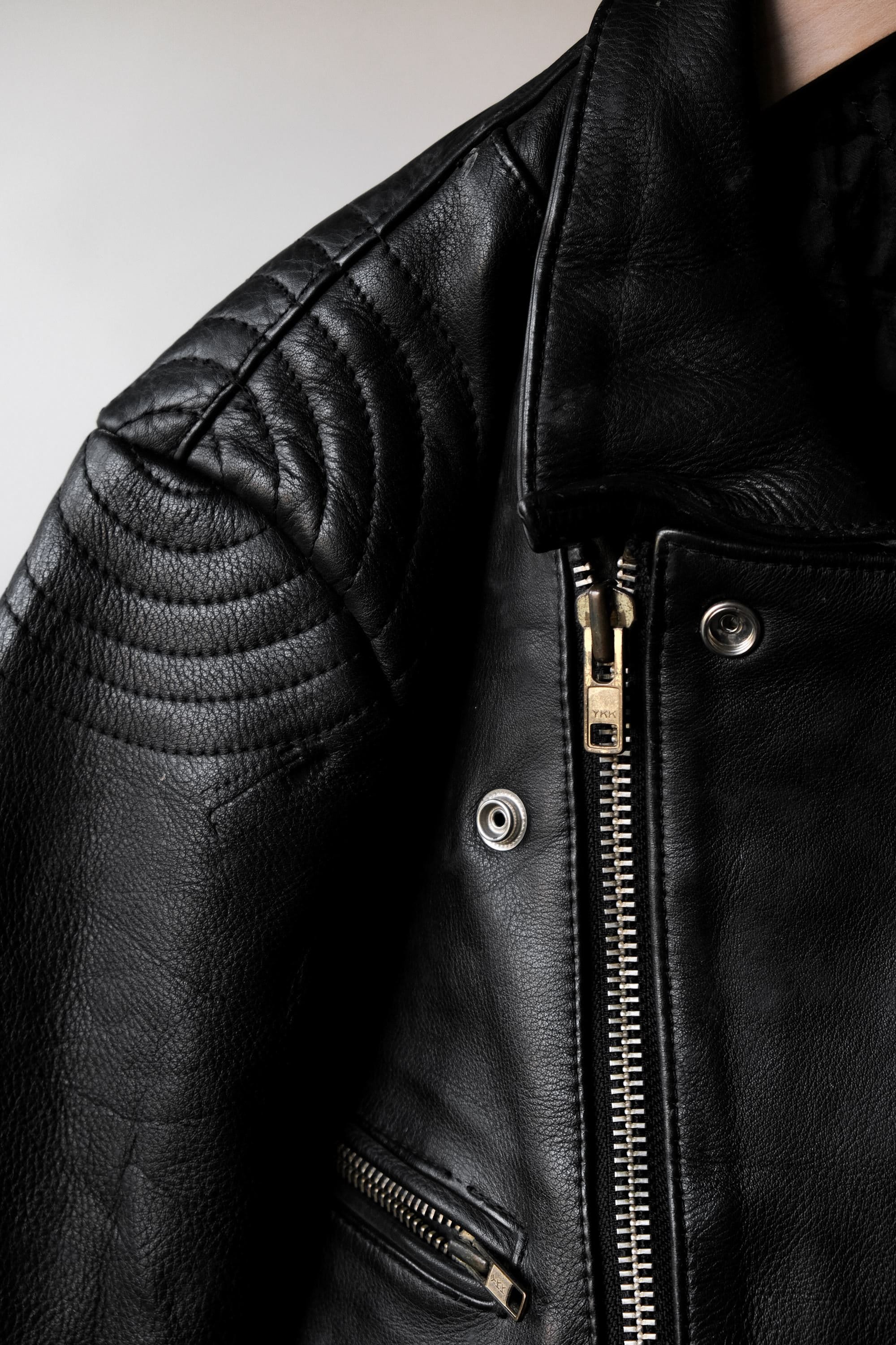 Proper 1980s NZ made leather bike jacket