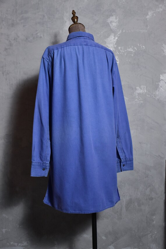 Vintage French Pullover Shirt /blue pullover - image 4