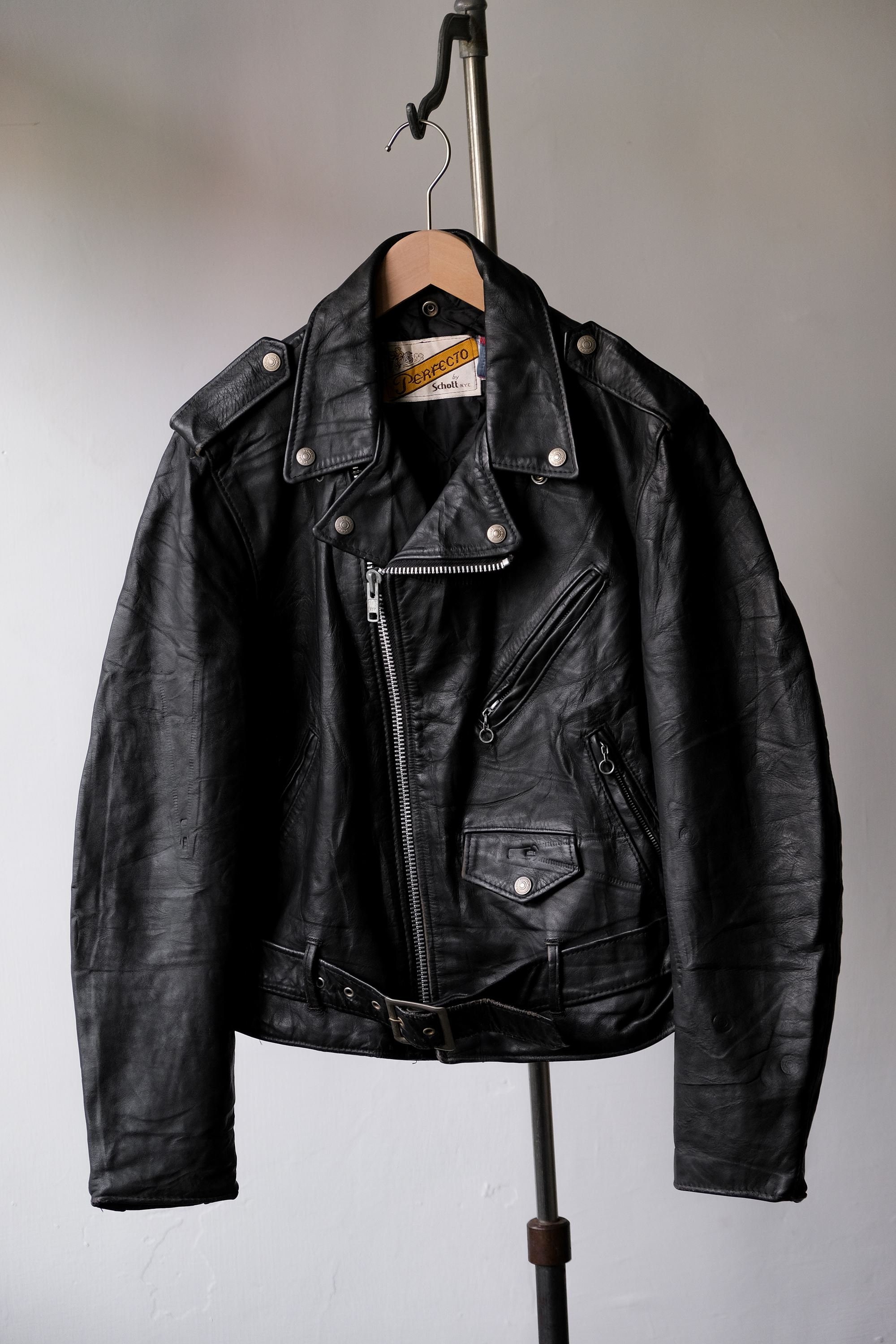 Schott Leather Jacket Perfecto 44 - Etsy Schott Leather Jacket Perfecto 44 - Etsy