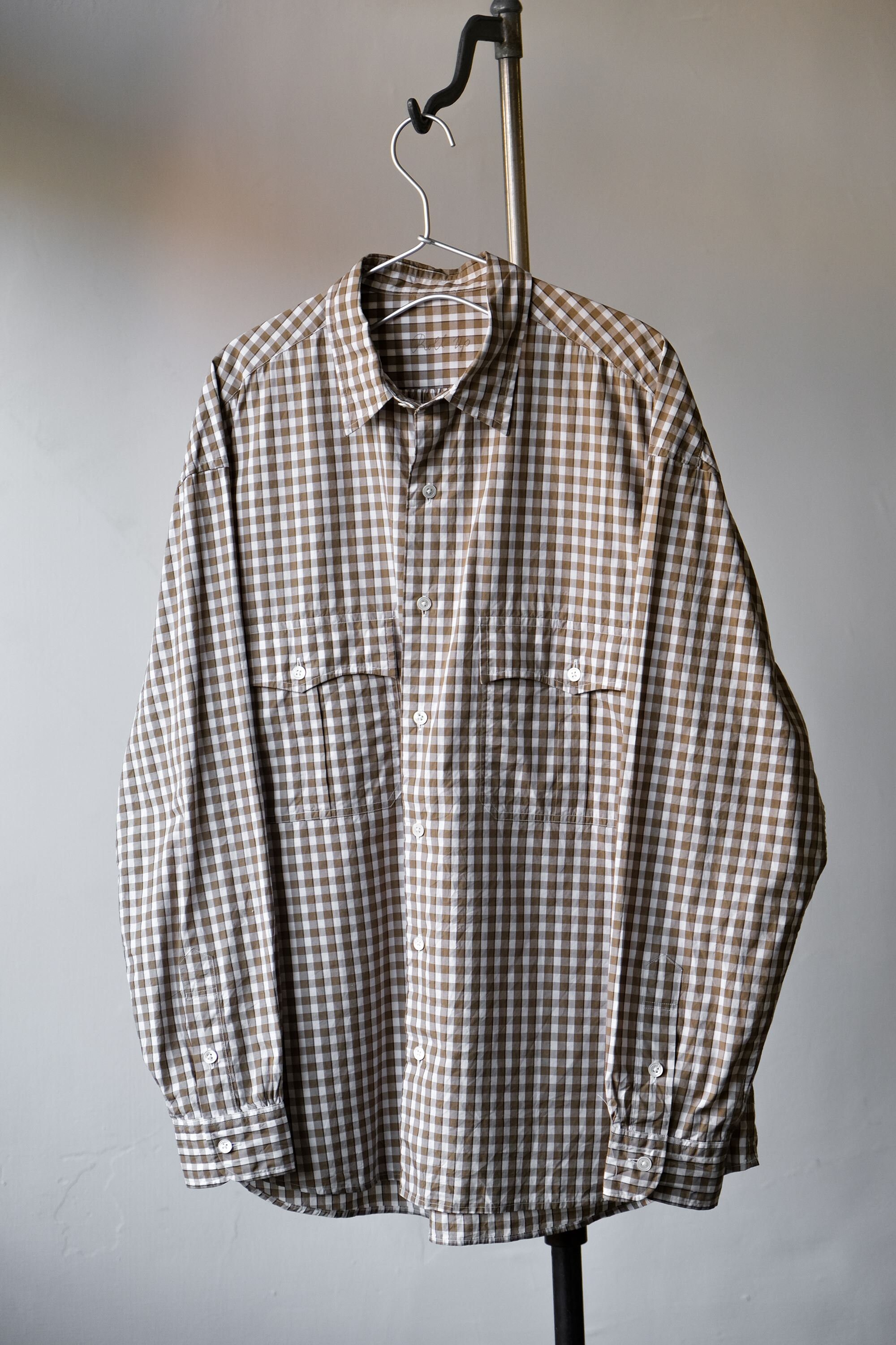 Porter Classic Roll up Gingham Check Shirt - Etsy