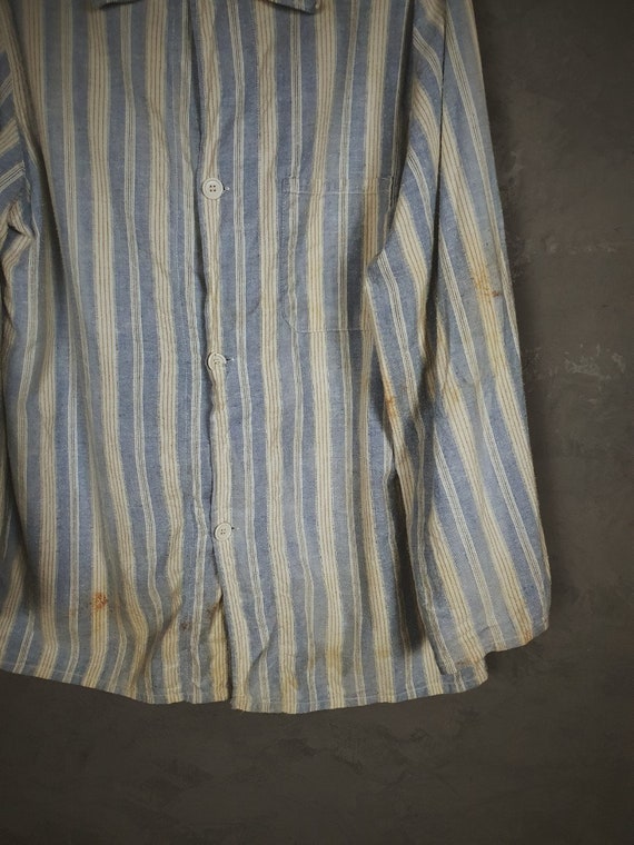 British Prisoner Pajamas Shirt / with label / 60s - image 3