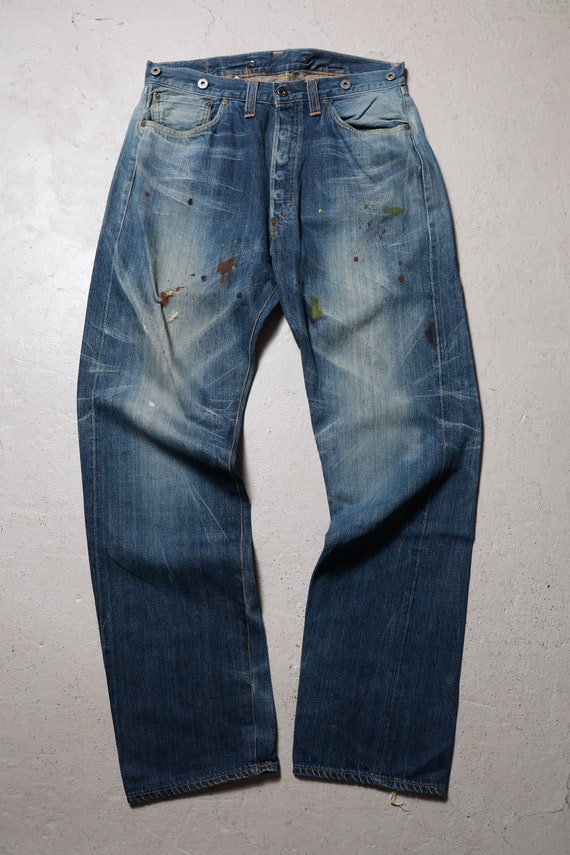 Levis Vintage Clothing LVC 201 Selvedge Denim Jeans 555 Made - Etsy UK
