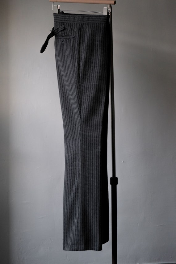1950s70s European Vintage Striped Wool Trousers Lightning Zipper - Etsy