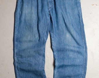 Unknown 194050s Vintage Denim Jeans - Etsy 