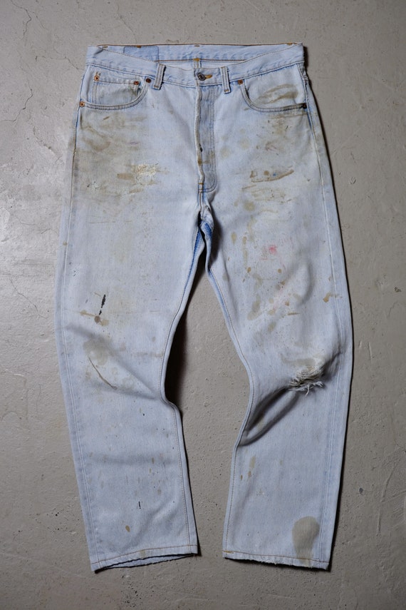 Levis Authorized Vintage 501 Washed Jeans - Etsy Canada