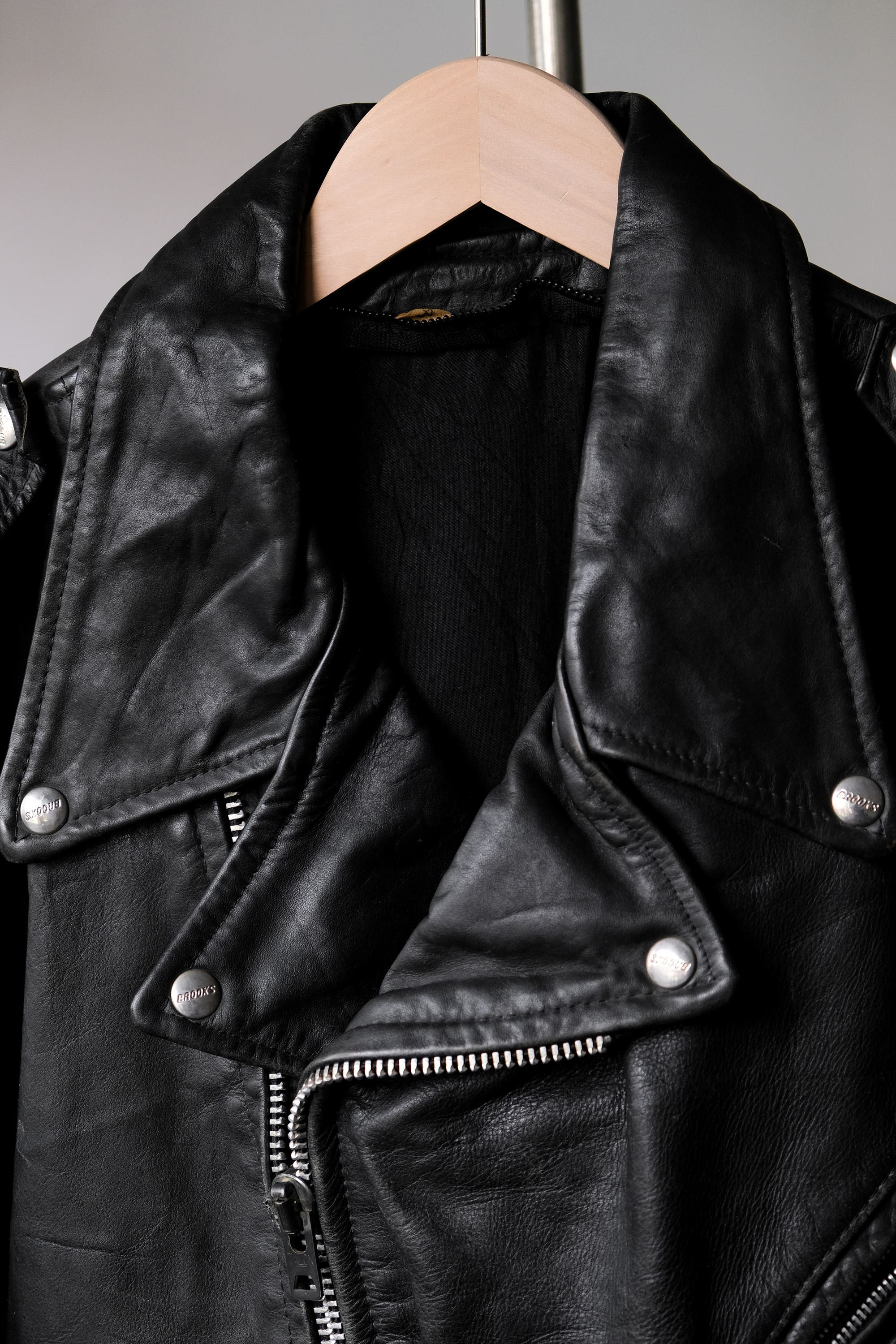 1980s Brooks Fringe Moto Leather Jacket Made in USA - Etsy