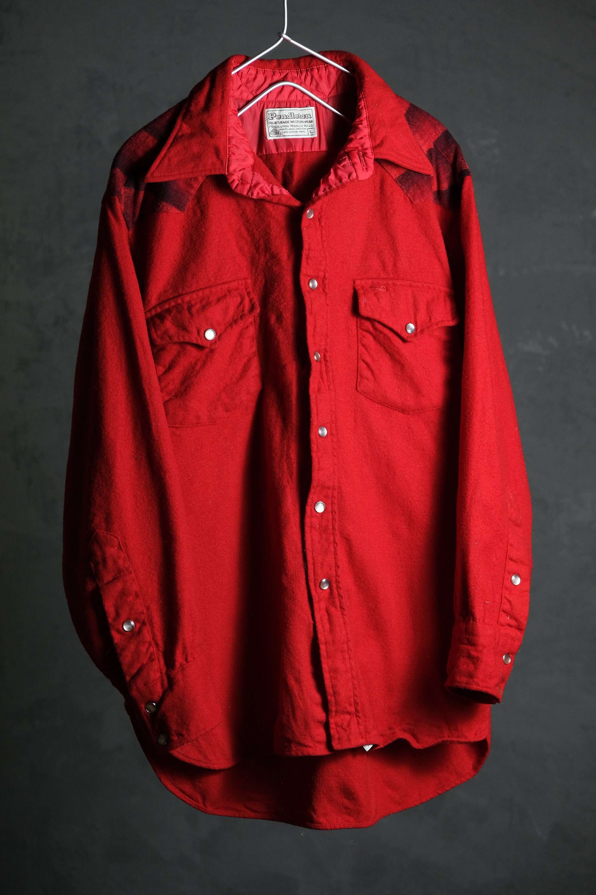 VTG 70s Pendleton Mens XL Shirt Wool High Grade Western Wear