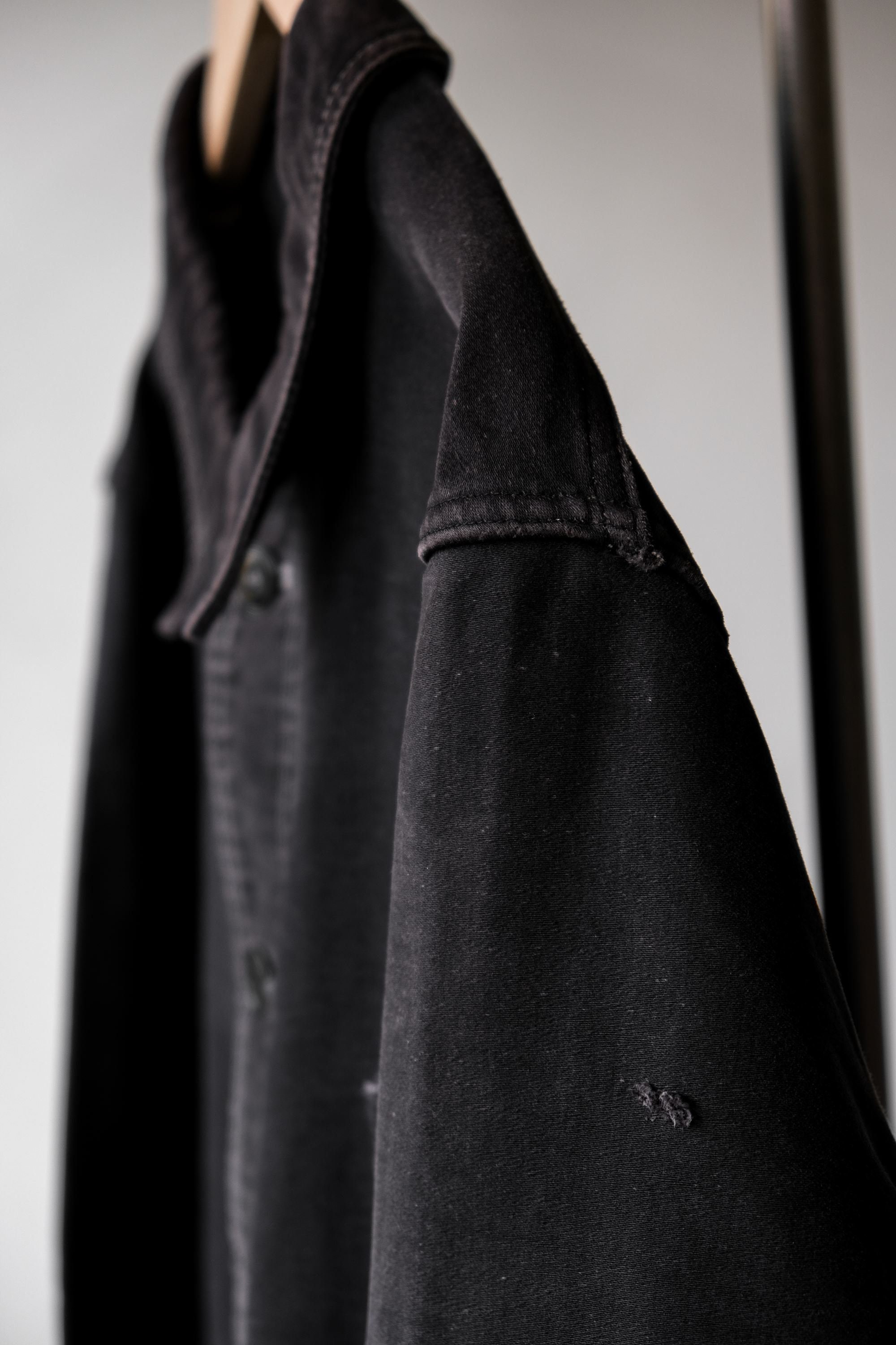 1950s French Vintage “debure & Deverchere” Black Moleskin 1950s French Vintage “debure & Deverchere” Black Moleskin