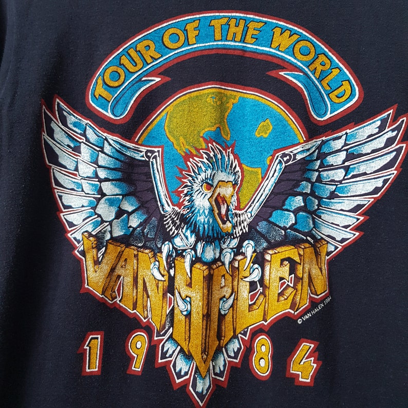 Vintage band Tee VAN HALEN in the 80s