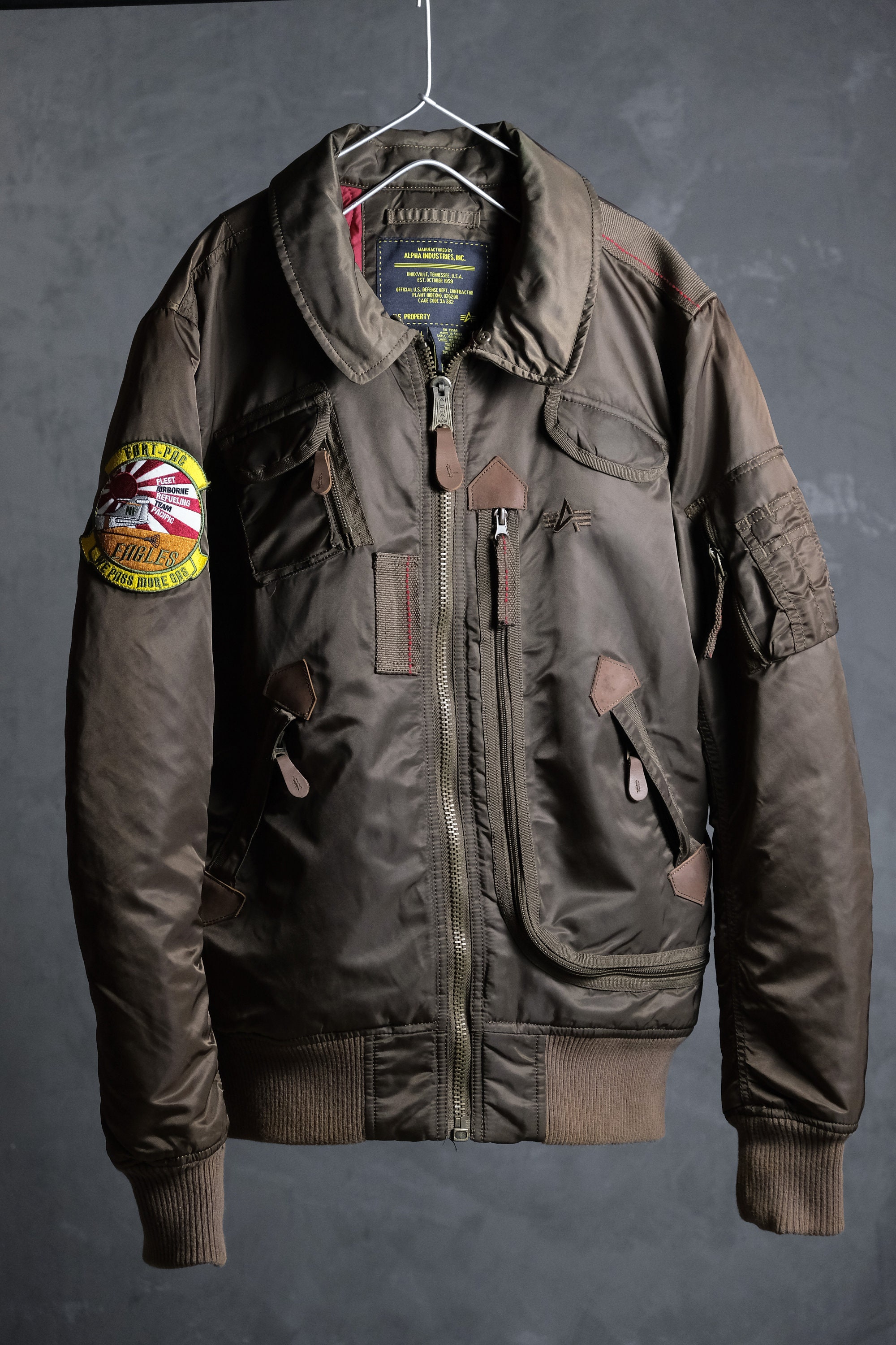 Alpha Industries Jacket Etsy Flight Campera - Injector