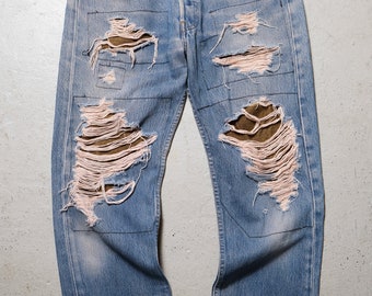 Levi's Vintage 501 Beschadigde Denim Jeans