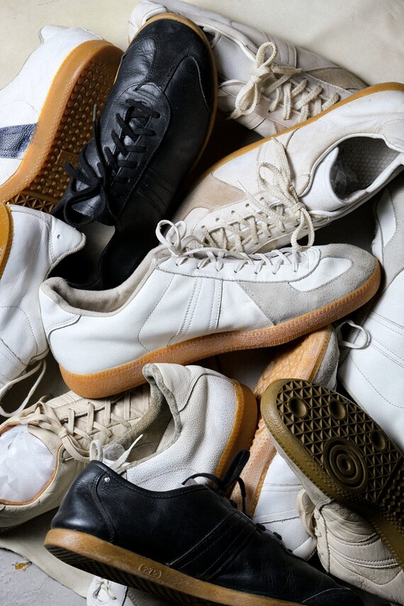 Enviar Cusco secundario 80s Vintage German Army Trainers GTA Leather Sneakers - Etsy Finland
