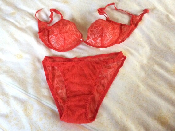 red bra and pants