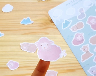 Alpaca and Sheep Sticker Sheet - Mamababy