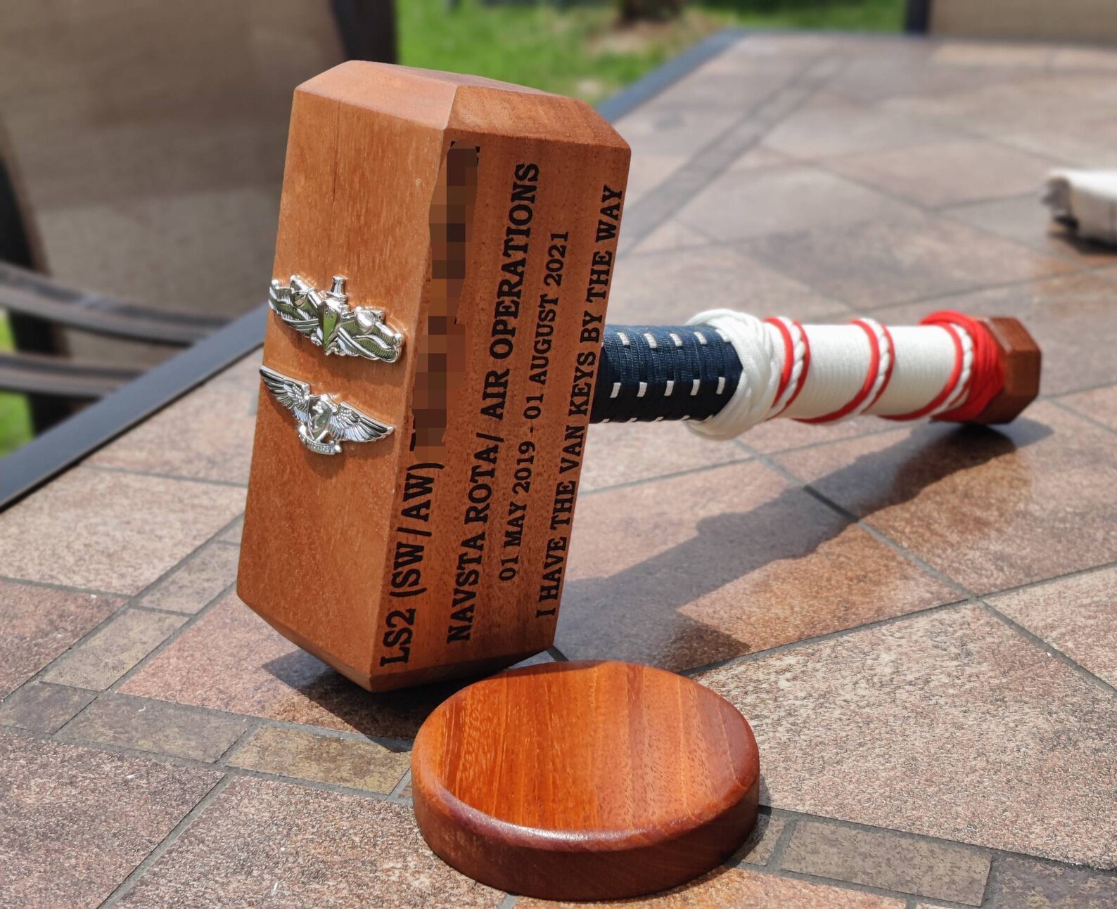 MILITARY THOR HAMMER wrapped in american flag Etsy