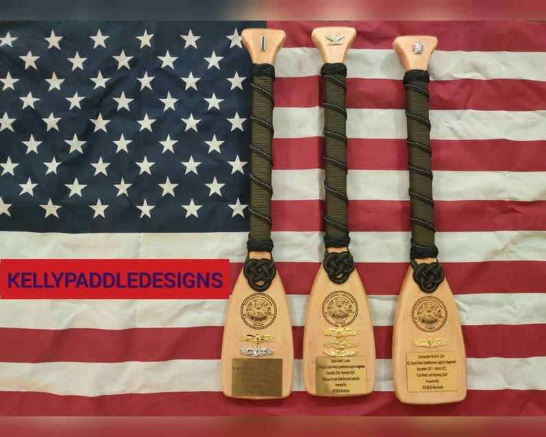 Military Paddles/Military Retirement/Change of Ceremony Gifts/ Etsy