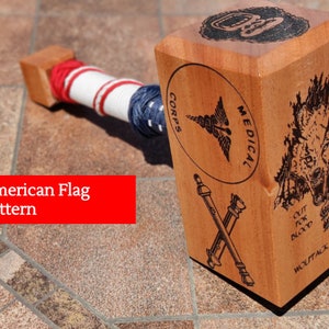 MILITARY THOR HAMMER American Flag