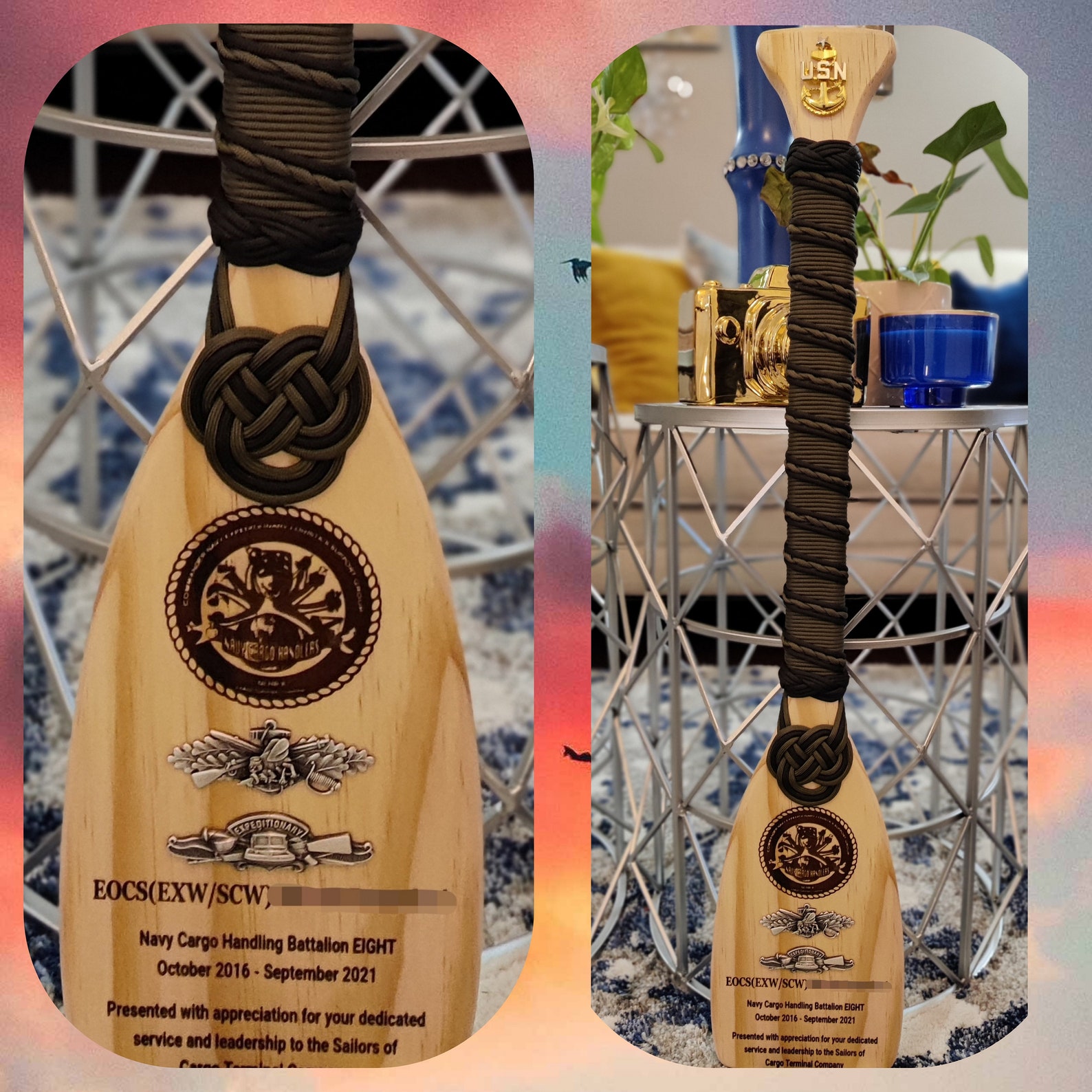 Military Paddles/military Retirement/change of Ceremony Gifts/ Farewell