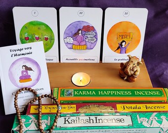 Christmas pack meditative cards ''Journey towards harmony''