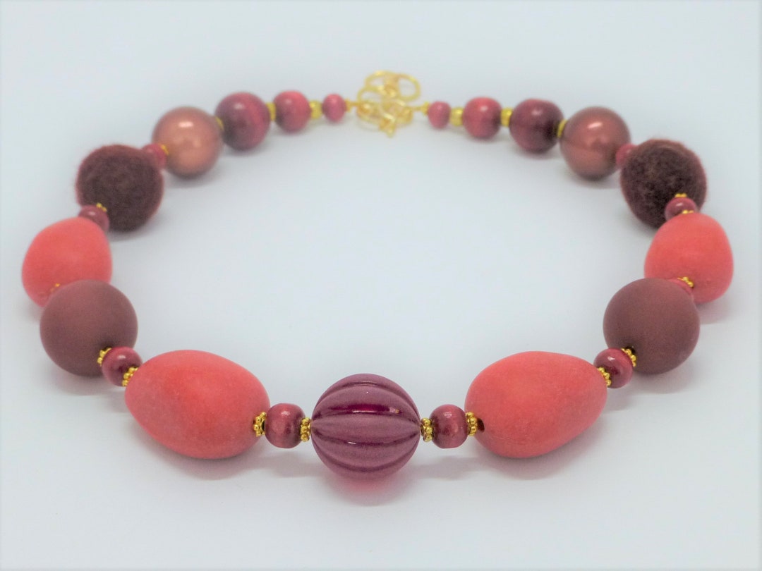 Léonie – collier perles rouges - Perle culture Léonie – collier perles rouges - Perle culture