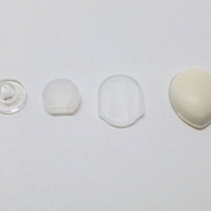 Ear clip cushion inserts, non-slip silicone, various models