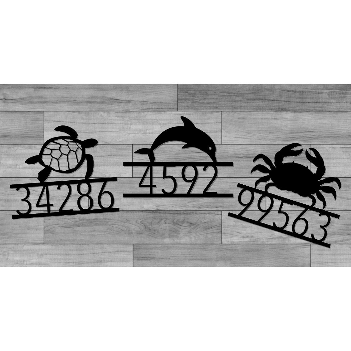 Beach House Number Sign Coastal Address Sign Outdoor House Etsy