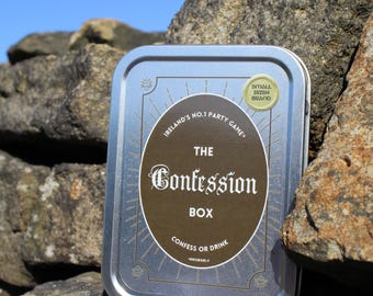 The Confession Box Irish Drinking Card Party Game | 18+