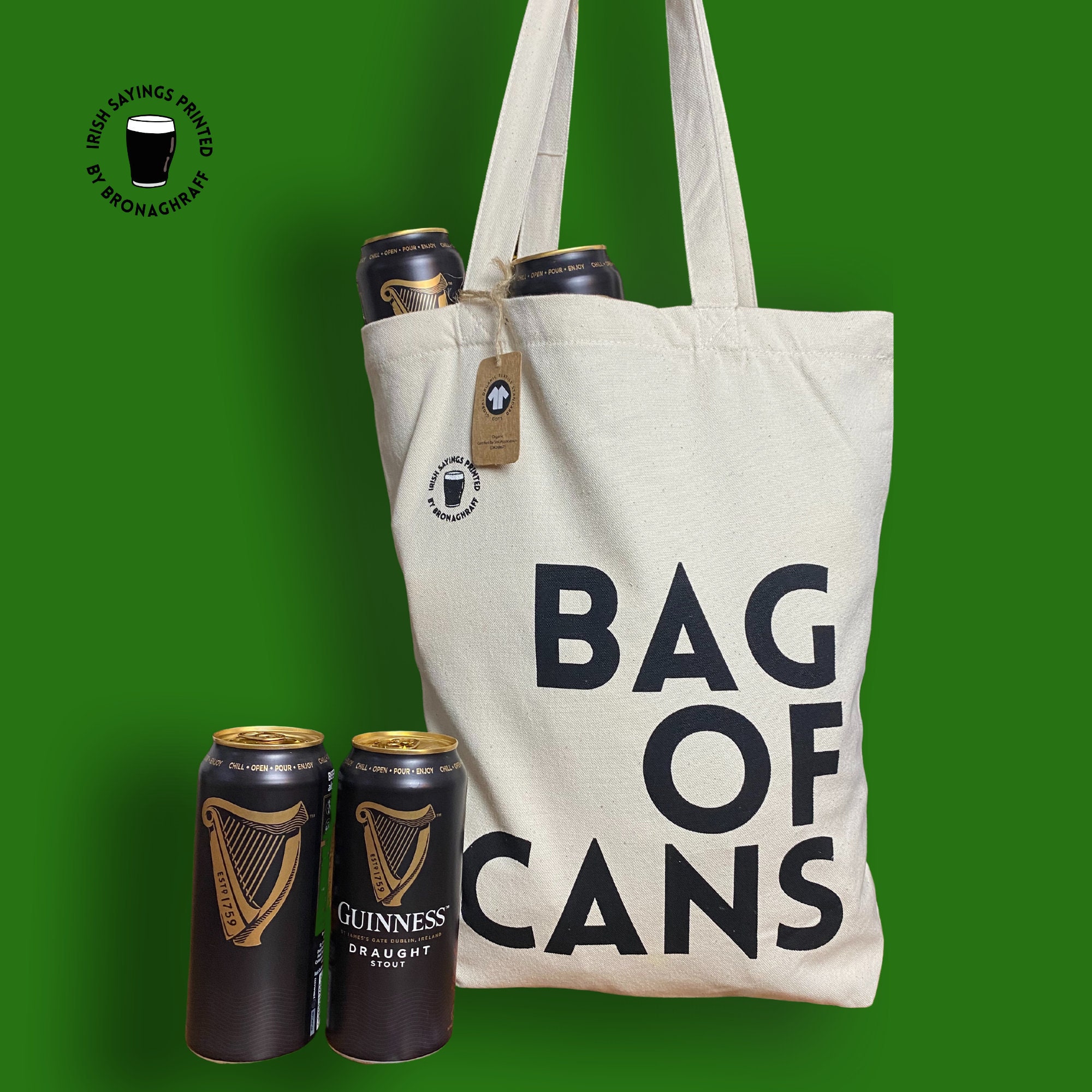 Canvas tote bags ireland sales