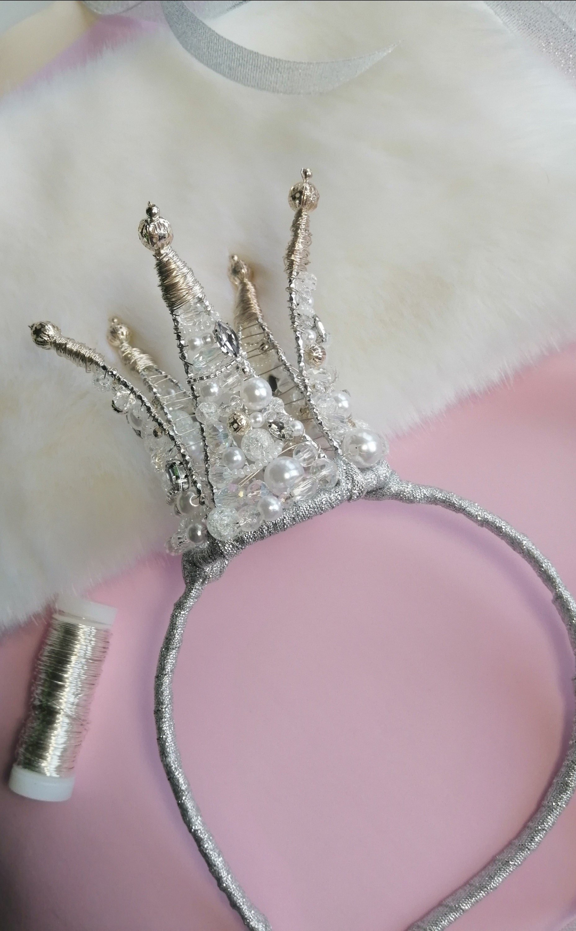 ORFOFE 2 Kronen Stirnbänder - Feen Krone Für Mädchen, Geburtstag & Kostümparty