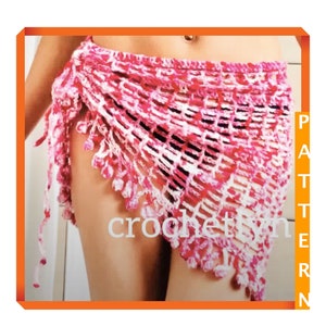 Wzór na szydełkowe nakrycie bikini, pobranie cyfrowe, trend plażowy, top boho, letnia przewiewna półsukienka, sukienka plażowa dla kobiet, spódnica, elegancka,