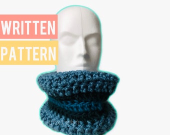 Crochet Unisex/cowl pdf pattern, Crochet Cowl PATTERN, Cowl pattern, easy crochet pattern,Crochet Scarf Cowl, neck warmer pattern Crochetlyn