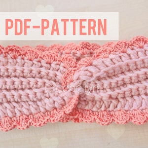 Twisted Earwarmer pattern Crochet headband crisscross turban instant download pdf autumn breeze diy handmade image 2