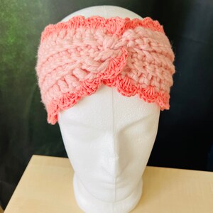 Twisted Earwarmer pattern Crochet headband crisscross turban instant download pdf autumn breeze diy handmade image 4