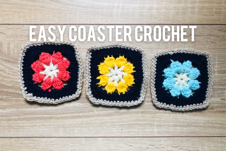 Coaster grany square crochet pattern