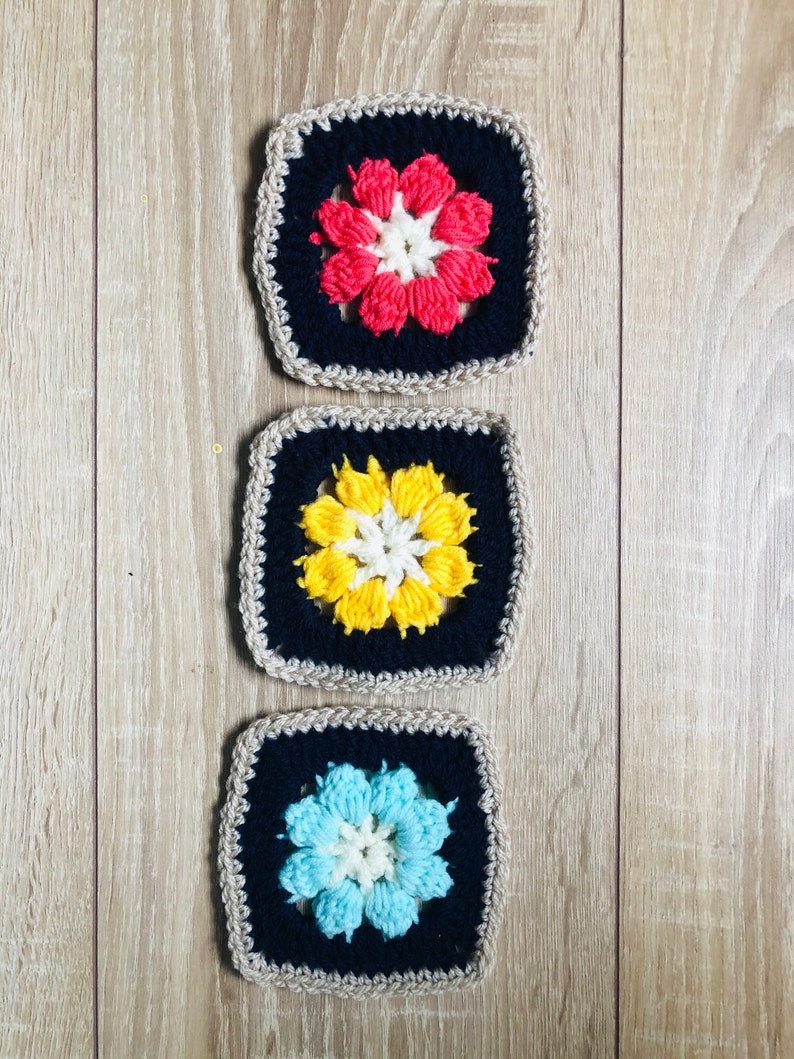 Coaster grany square crochet pattern
