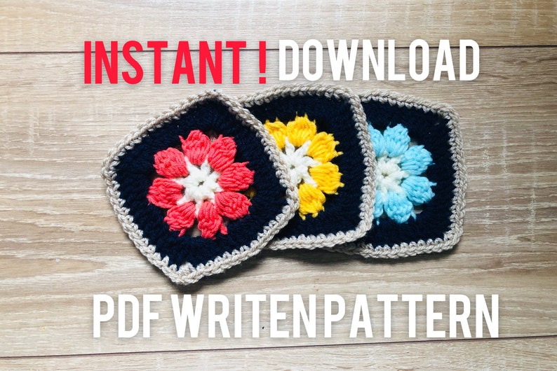 Coaster grany square crochet pattern