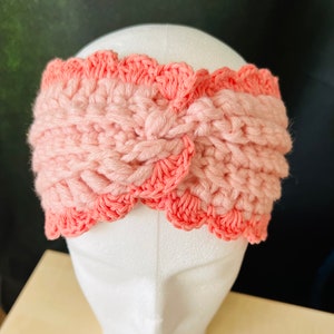 Twisted Earwarmer pattern Crochet headband crisscross turban instant download pdf autumn breeze diy handmade image 3