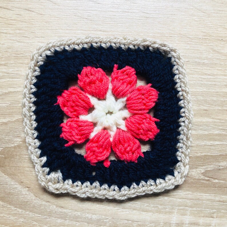 Coaster grany square crochet pattern