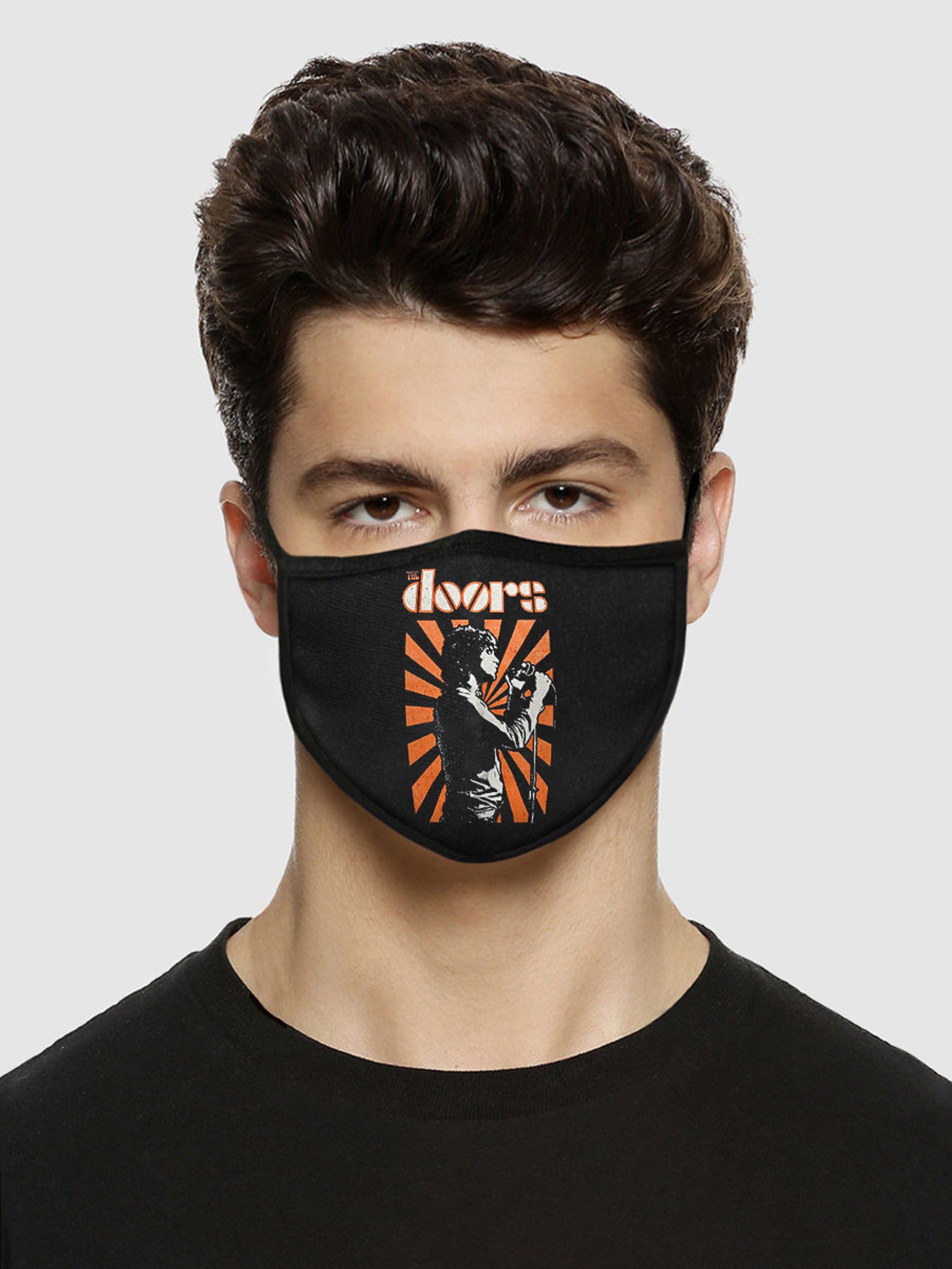 The Doors Jim Morrison Face Mask Reusable Washable Cool Etsy