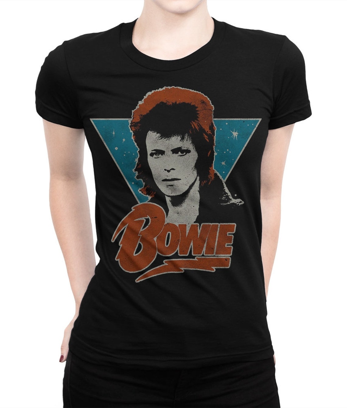 David Bowie Camiseta Vintage Camiseta 100 Algodón Hombres y Etsy