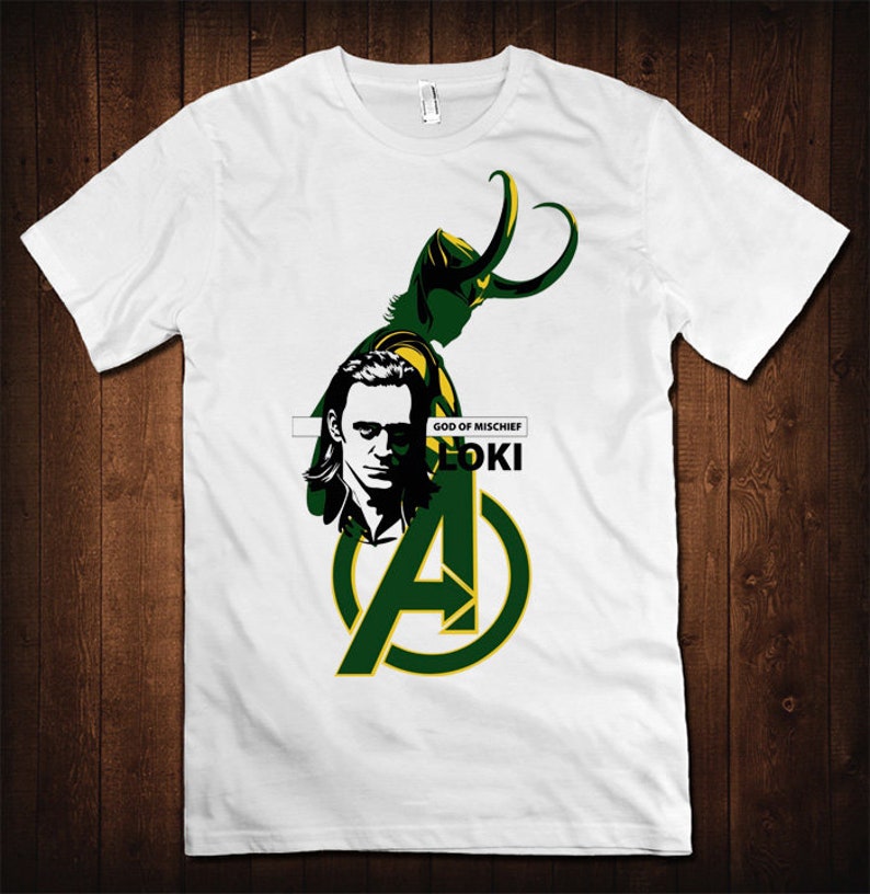 Loki God of Mischief T-Shirt Avengers Tee 100% Cotton | Etsy