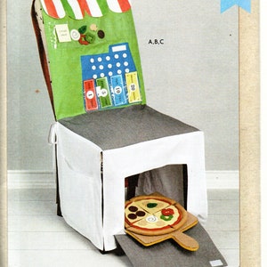 Kwik Sew Pattern #4316 ~ PIZZA Shop CHAIR COVER & Accessoies