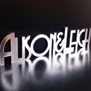 Free Standing Personalized Acrylic Custom Name Sign,Wedding Top Table Name Sign Decor,Family Name Sign Mirror,Nursery Decor,Couples Gift_T04