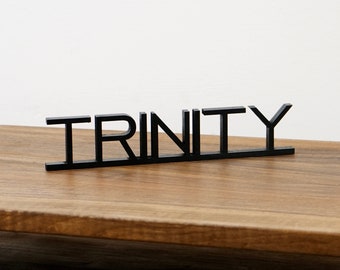 Free Standing Personalized Acrylic Custom Name Sign,Wedding Top Table Name Sign Decor,Family Name Sign Mirror,Nursery Decor,Couples Gift