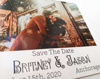 Photo Wedding Save The Date Magnet, Modern Unique Design Wedding Invitation, Rustic Personalized Save The Date best price_M048.2