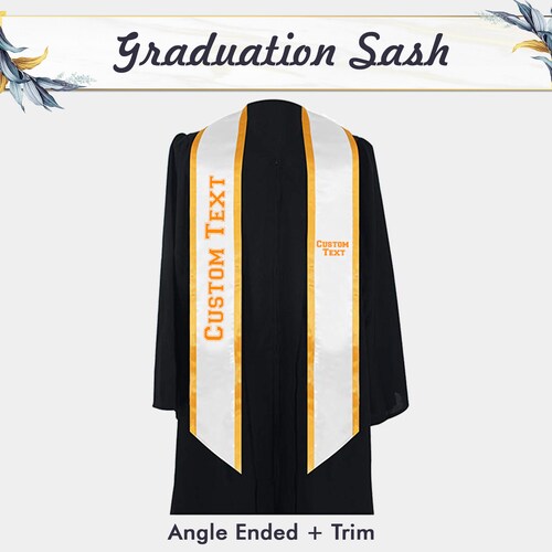 Custom Graduation Stoles Etsy
